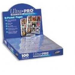 ULTRA PRO - 9-Card Pages Silver '11 Hole' - Display 100 Pces