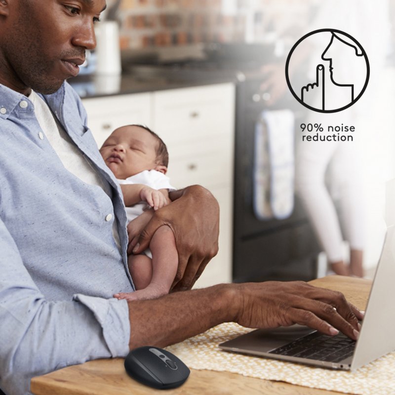 Logitech M590 Souris sans Fil Silencieuse, Multi-Dispositifs, Bluetooth ou 2,4 GHz avec Récepteur...