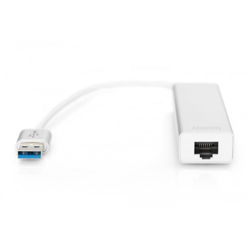 Digitus USB 3.0 3-Port Hub & Gigabit LAN Adapter