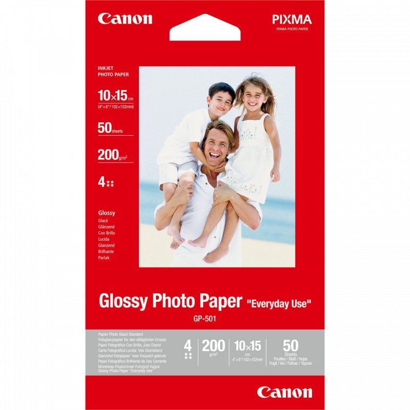CANON compatible PHOTO PAPER GLOSSY (GP-501) 4x6 50