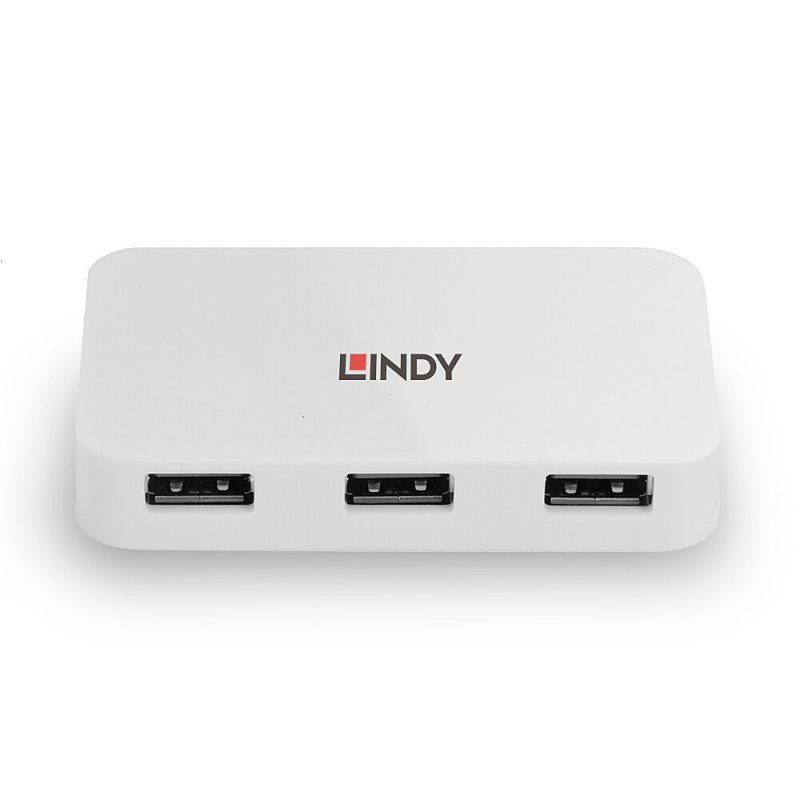 Lindy 43143 hub & concentrateur USB 3.2 Gen 1 (3.1 Gen 1) Type-A 5000 Mbit/s Blanc