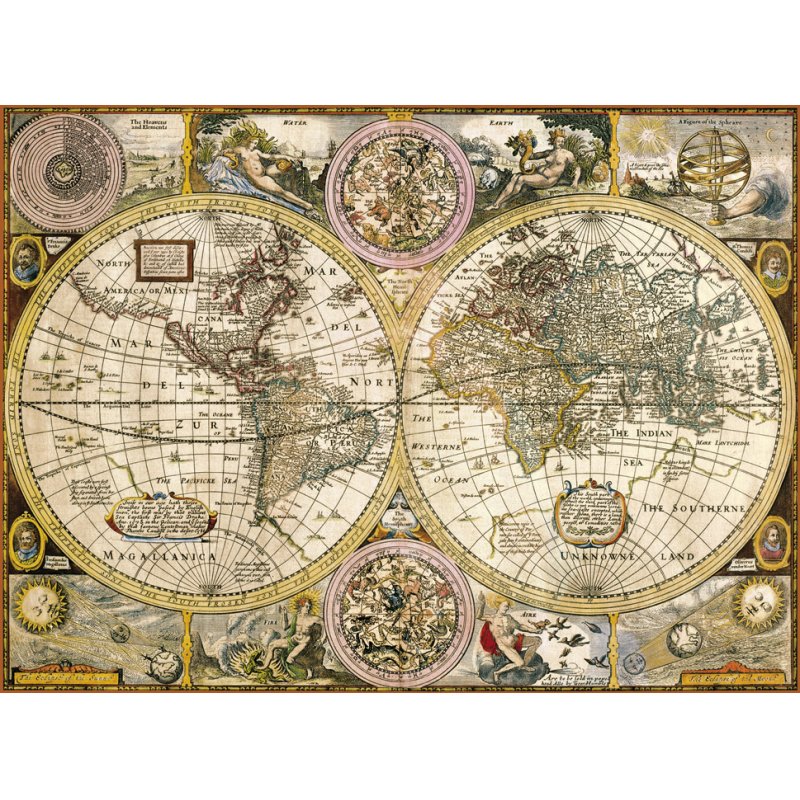 Clementoni Old Map Jigsaw puzzle 3000 pc(s) Maps