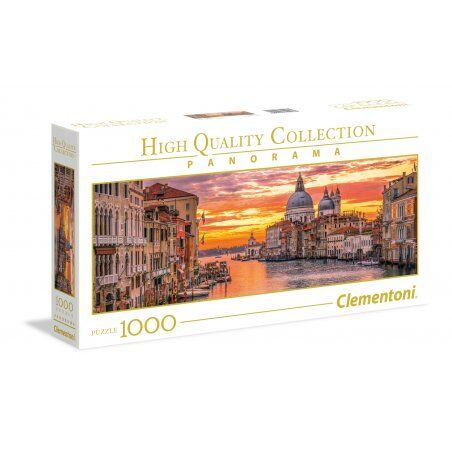Puzzle Clementoni compatible - Le Grand Canal de Venise (1000 pièces)