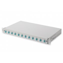 DIGITUS boite d'épissure 19" à fibres optiques, OM3, équipée