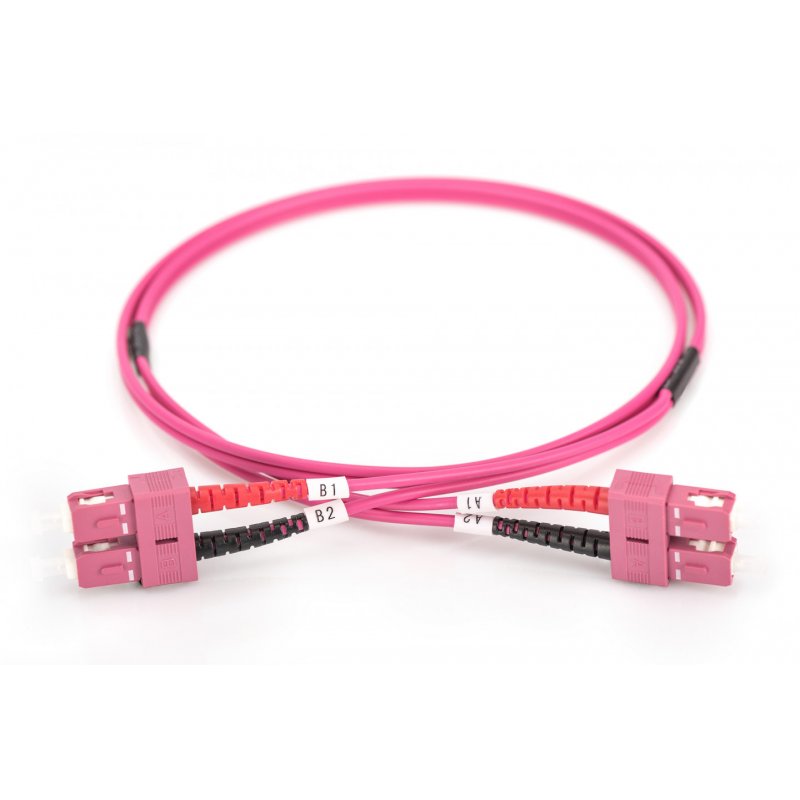 Digitus Fiber Optic Multimode Patch Cord, OM4, SC / SC