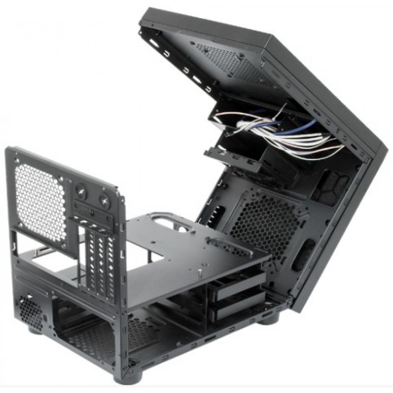 Boitier Cube Micro ATX Chieftec compatible Gamer CI-01B avec fenêtre (Noir)