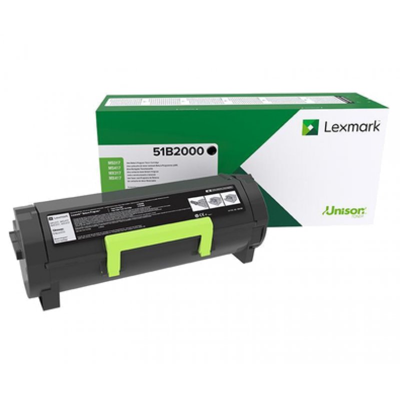 LEXMARK Rückgabe-Toner pour LEXMARK MS317DN, noir