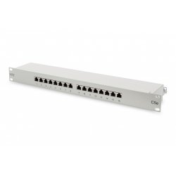 DIGITUS Panneau de brassage 19" Cat.5e, 16 x ports RJ45, 1 U
