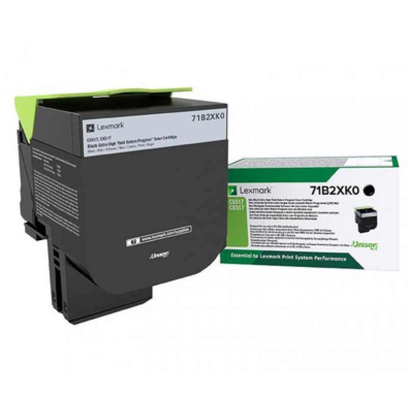 Lexmark 71B2XK0 Cartouche de toner 1 pièce(s) Original Noir