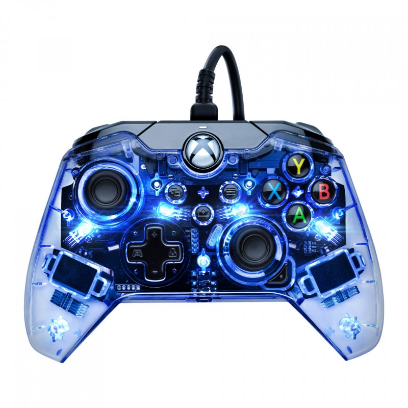 PDP Afterglow Noir, Bleu, Transparent USB Manette de jeu Analogique/Numérique Xbox One, Xbox Series S, Xbox Series X