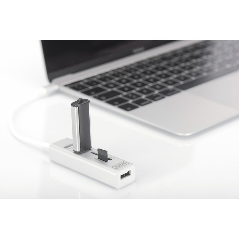 Digitus USB Type-C™ OTG 3-Port HUB + Card Reader