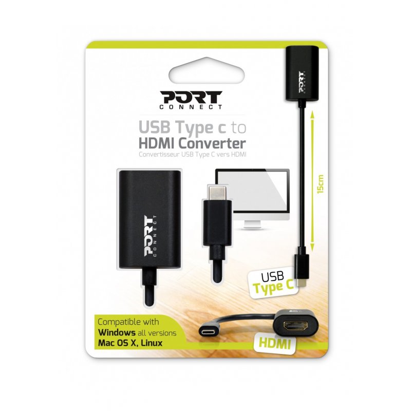 PORT DESIGNS compatible CONVERTER TYPE C TO HDMI