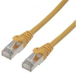 MCL 5m Cat6a F/UTP câble de réseau Jaune F/UTP (FTP)