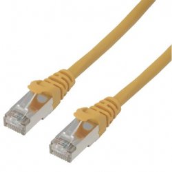 MCL 5m Cat6a F/UTP networking cable Yellow F/UTP (FTP)