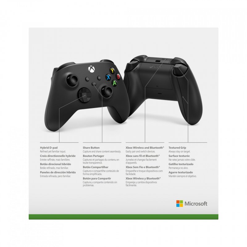 Control Pad Wireless Officiel Carbon Black XBOX Series X