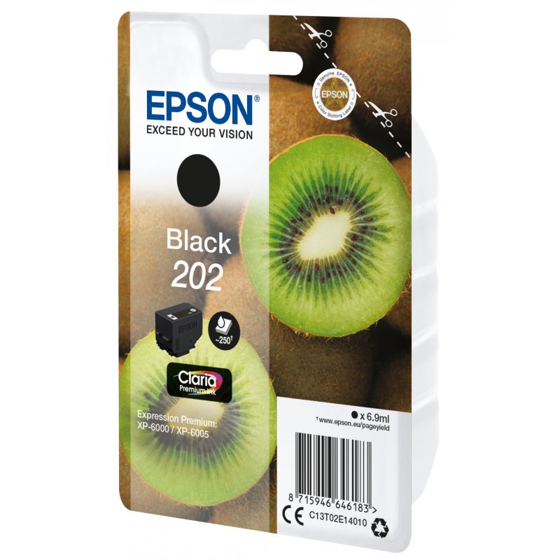 EPSON Cartouche Encre Singlepack 202 - Noir