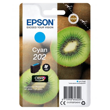 EPSON Cartouche Encre Singlepack 202 - Cyan
