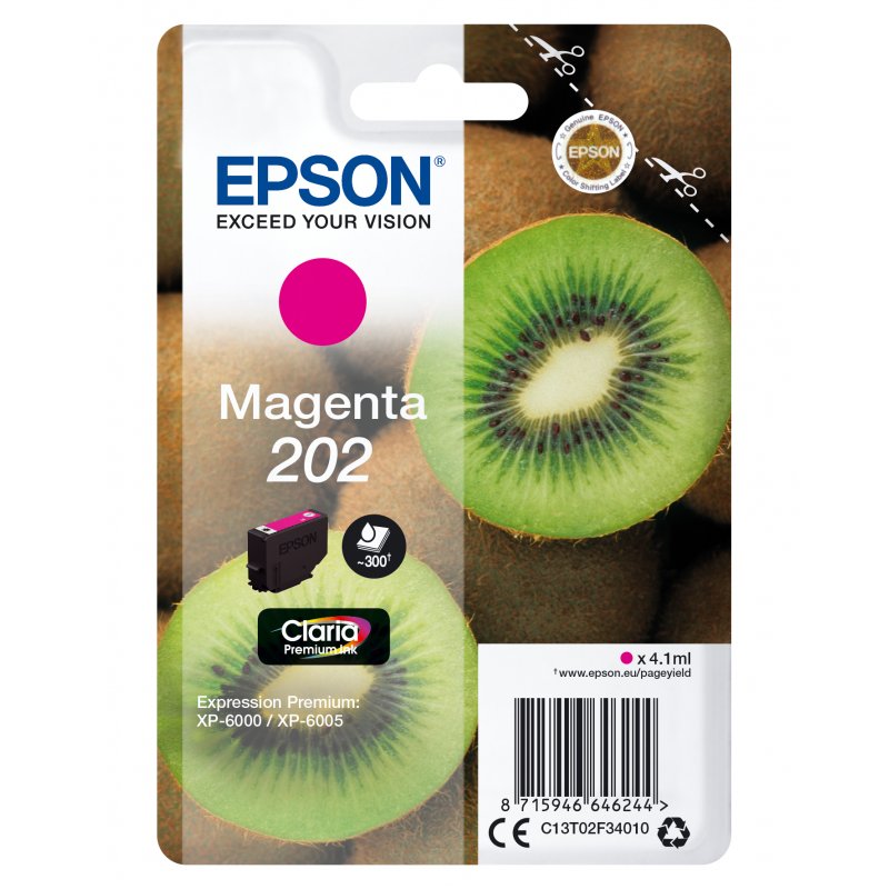 EPSON Cartouche Encre Singlepack 202 - Magenta