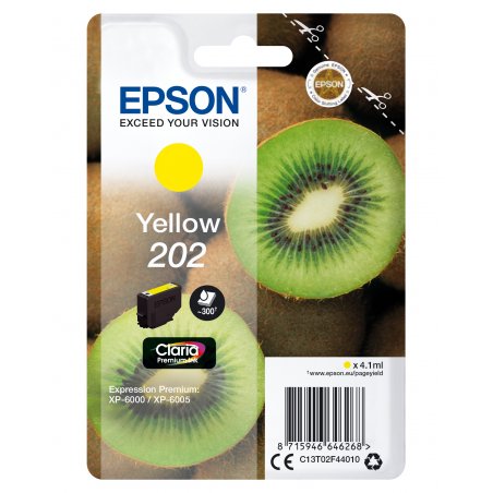 EPSON Cartouche Encre Singlepack 202 - Jaune