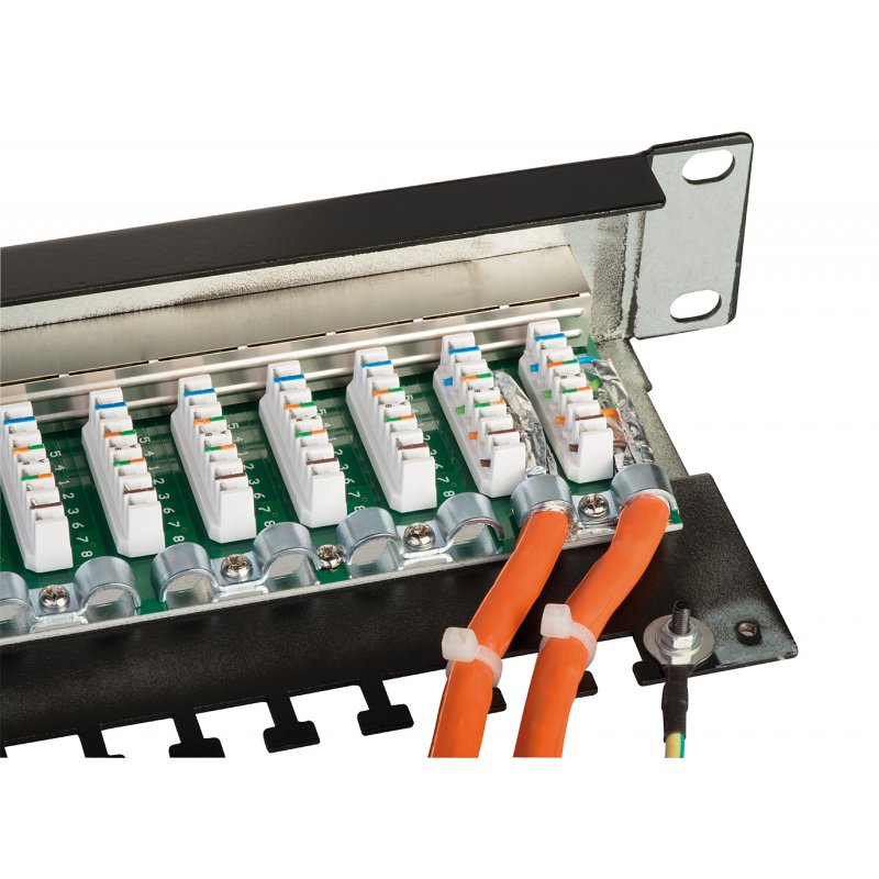 LINDY compatible Cat.6 Patchpanel 24p STP 1U