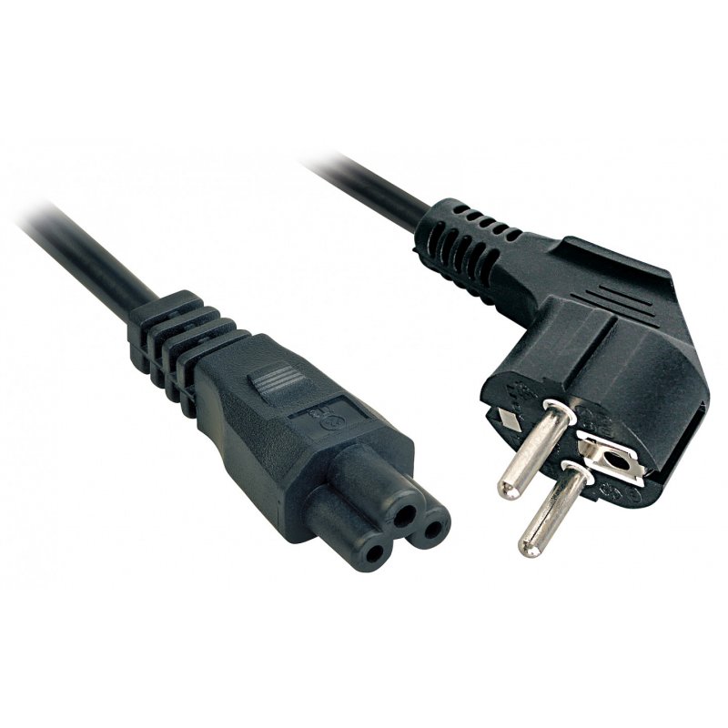 LINDY compatible 2m Schuko to IEC C5 Power Cable
