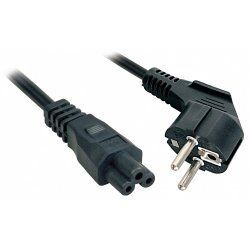 Lindy 3m, CEE 7/7 - IEC 320 C5 Noir CEE7/7 Coupleur C5