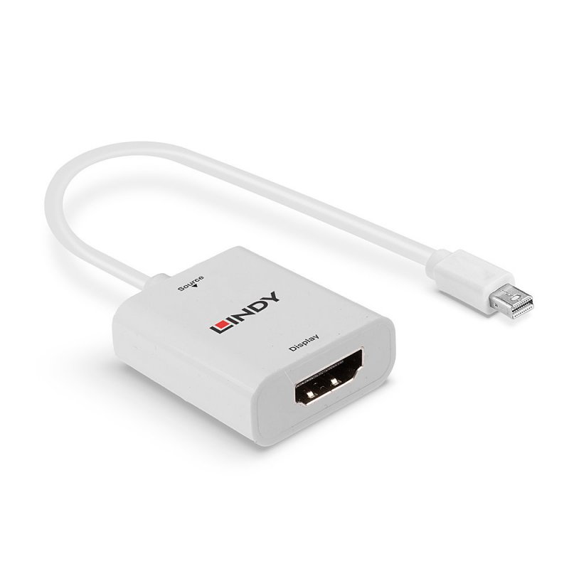 Lindy 41069 câble vidéo et adaptateur Mini DisplayPort HDMI Type A (Standard) Blanc