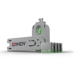 LINDY compatible Clé USB et 4 bloqueurs de ports