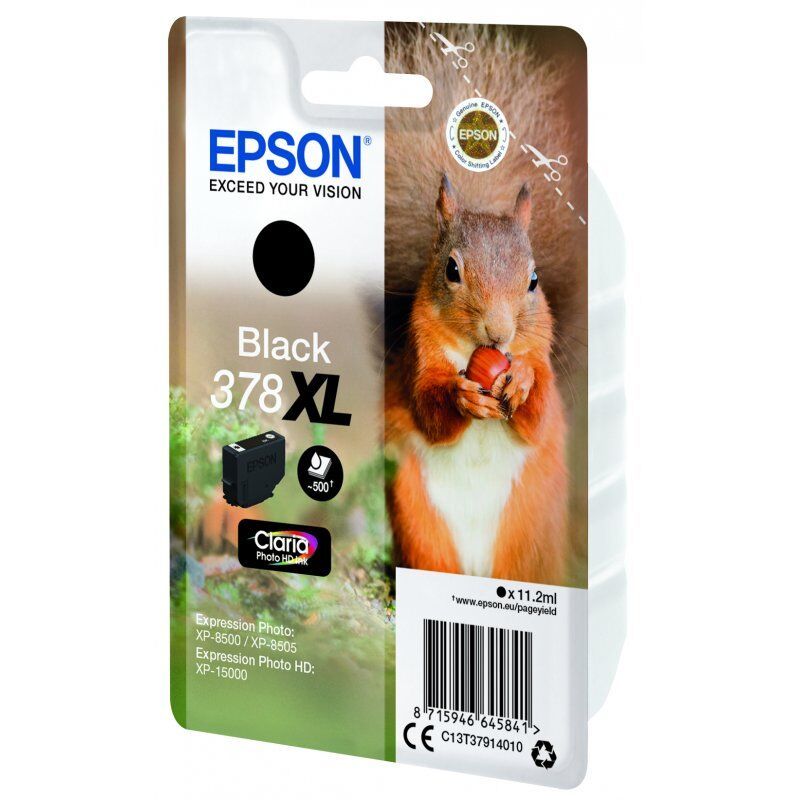 Cartouche d'encre Epson compatible Écureuil 378XL (Noir)