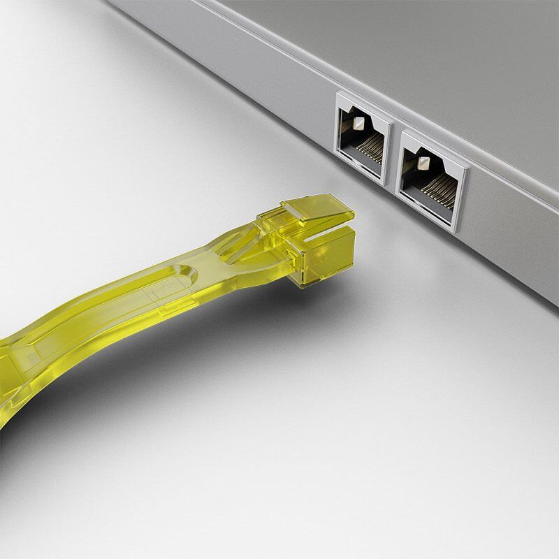 Lindy 40482 bloqueur de port Bloqueur de port + clé RJ-45 Jaune 10 pièce(s)