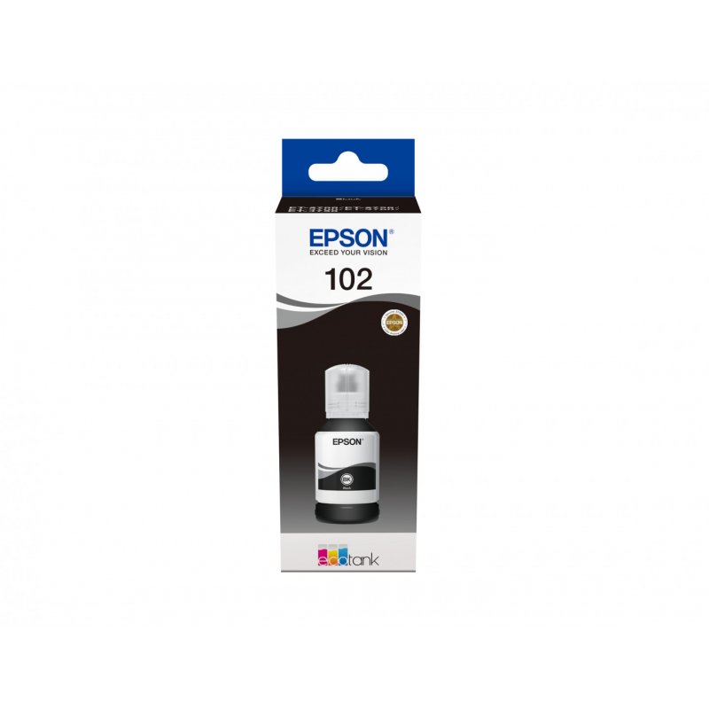 EPSON Encre 102 pour EPSON EcoTank, flacon, noir