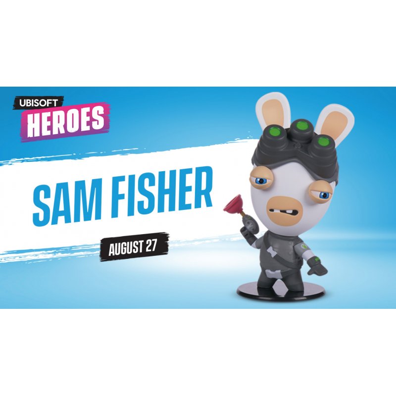 UBI HEROES - Chibi Rabbid Sam Fisher - Figurine Series 1