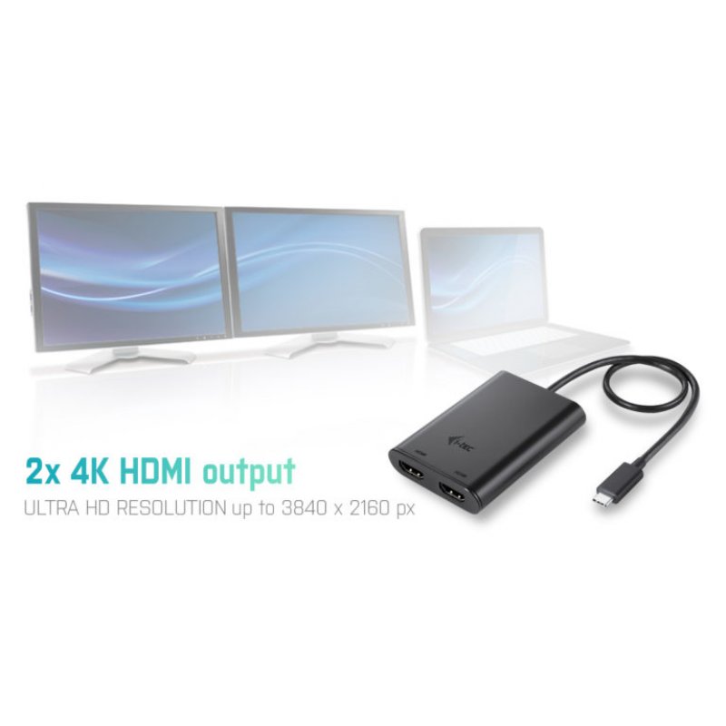 i-tec USB-C 3.1 Dual 4K HDMI Video Adapter