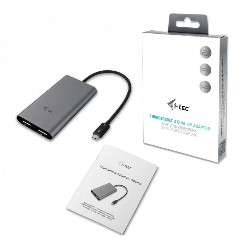 i-Tec Dual Display Port Video Adapter - externer Videoadapter