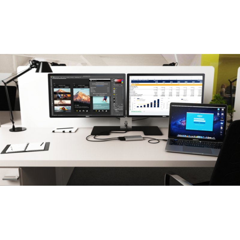 i-Tec Dual Display Port Video Adapter - externer Videoadapter