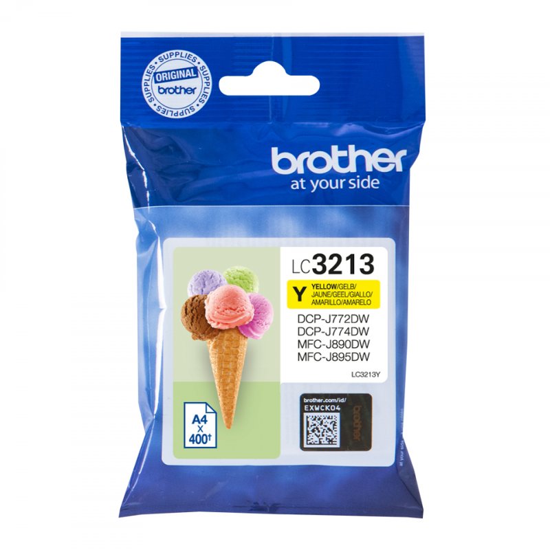 brother Encre pour brother DCP-J572DW/J772DW, jaune