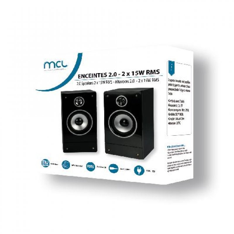 MCL HP-2015W loudspeaker Black Wired 30 W