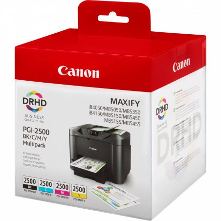 Canon Multipack de cartouches d'encre PGI-2500 BK/C/M/Y
