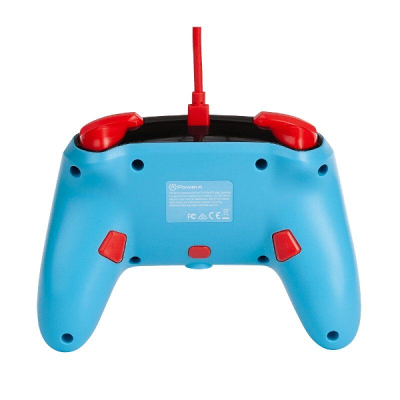 PowerA Enhanced Wired Controller For Nintendo Switch – Mario Punch Multicolour USB Gamepad Analogue / Digital