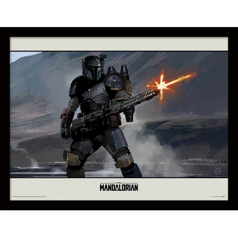 STAR WARS - The Mandalorian : Shoot - Impression encadrée 30x40cm