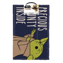 PYRAMID The Mandalorian Paillasson décoratif Rectangulaire Beige, Bleu, Vert, Gris