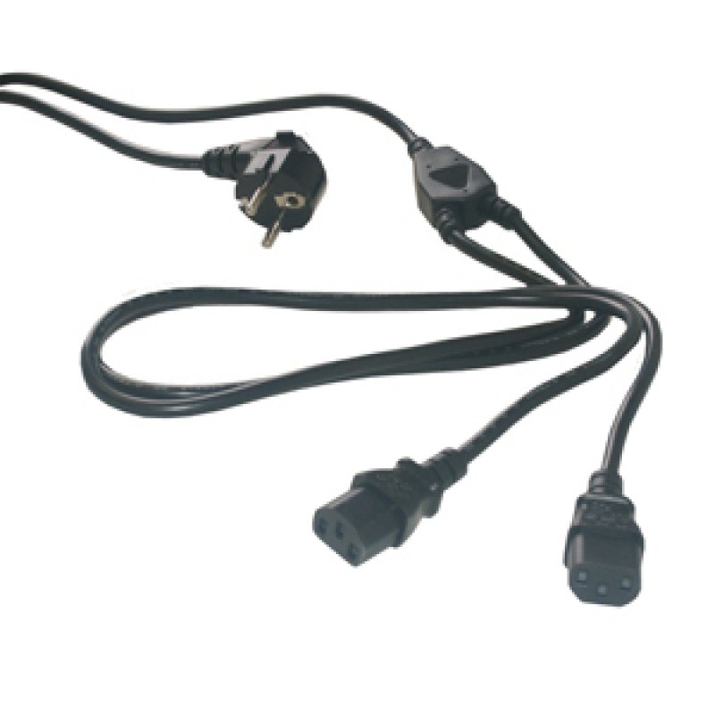 MCL Power Cable Black 2.0m 2 m