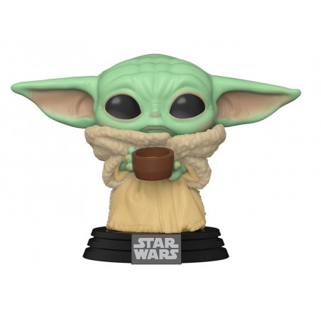 STAR WARS - Bobble Head POP N° 378 - Mandalorian - The Child w/Cup