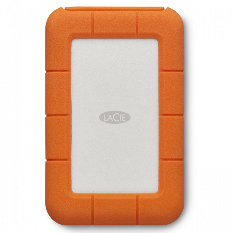 LaCie Rugged USB-C external hard drive 5 TB Grey, Yellow