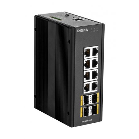12 PORT L2 MANAGED SWITCH WITH 8X10/100/1000BASET(X) PORTS