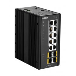 D-Link DIS‑300G‑14PSW Managed L2 Gigabit Ethernet (10/100/1000) Power over Ethernet (PoE) Black