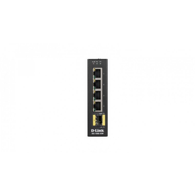 D-Link DIS‑100G‑5SW Unmanaged L2 Gigabit Ethernet (10/100/1000) Black