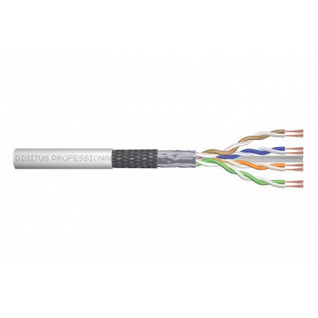 DIGITUS Roh-Patchkabel Kat. 6, SF/UTP, 100 m, gris