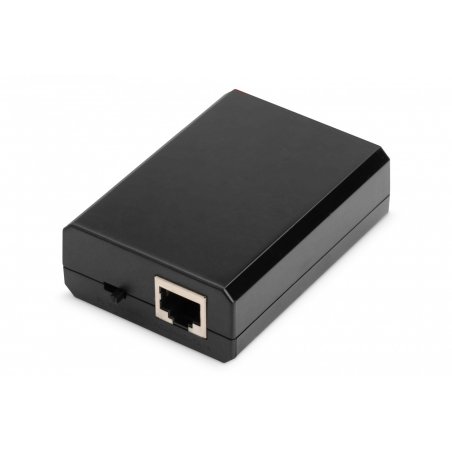 DIGITUS Répartiteur PoE+ Gigabit, RJ45 - RJ45, 24W, noir