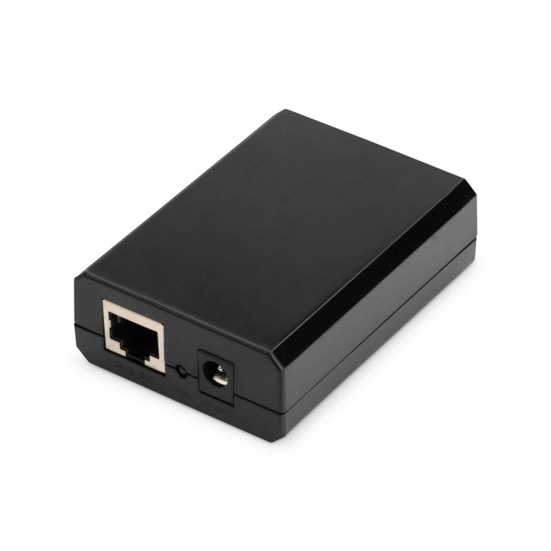 DIGITUS Répartiteur PoE+ Gigabit, RJ45 - RJ45, 24W, noir